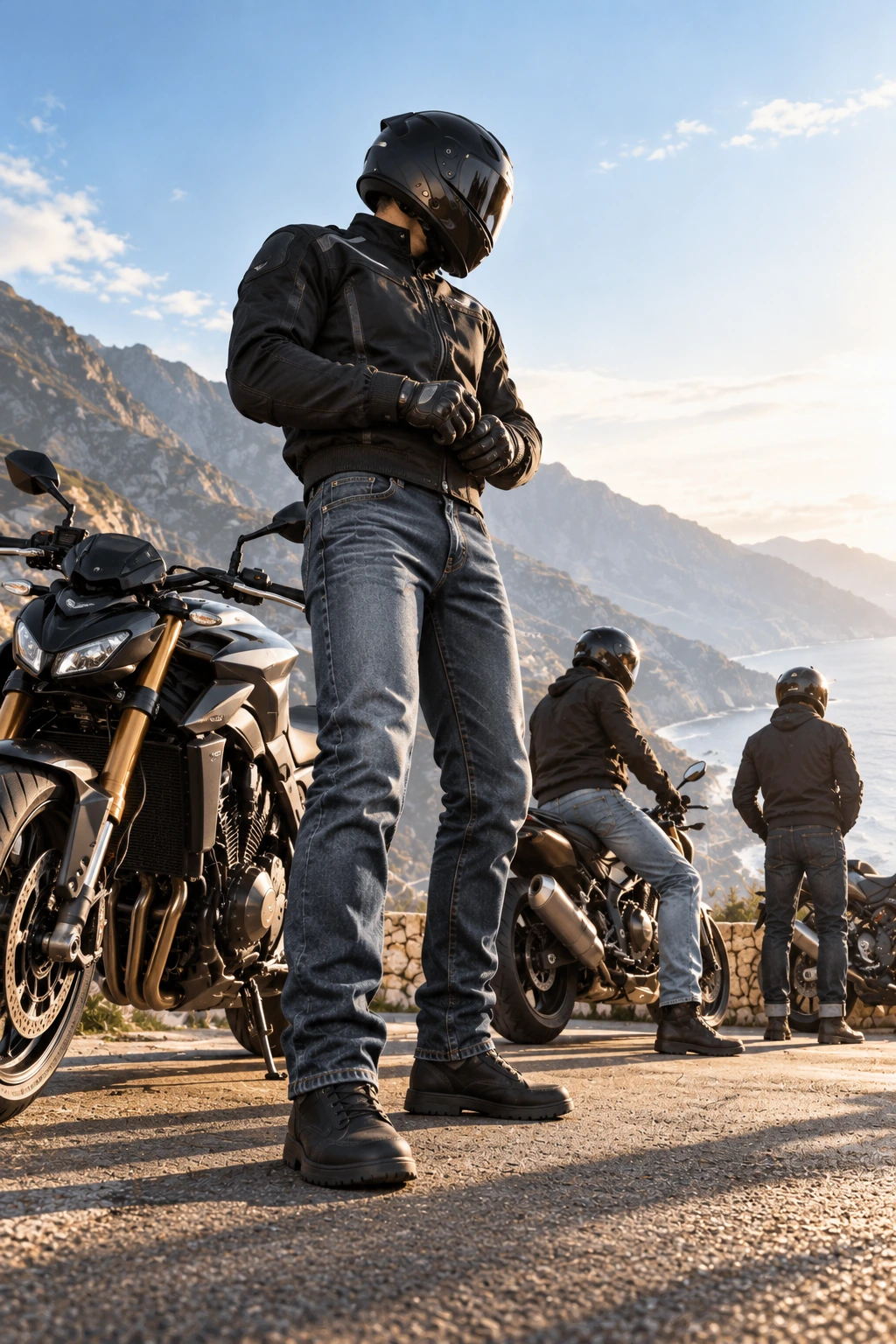 8-Gear water-repellent protective riding hoodie